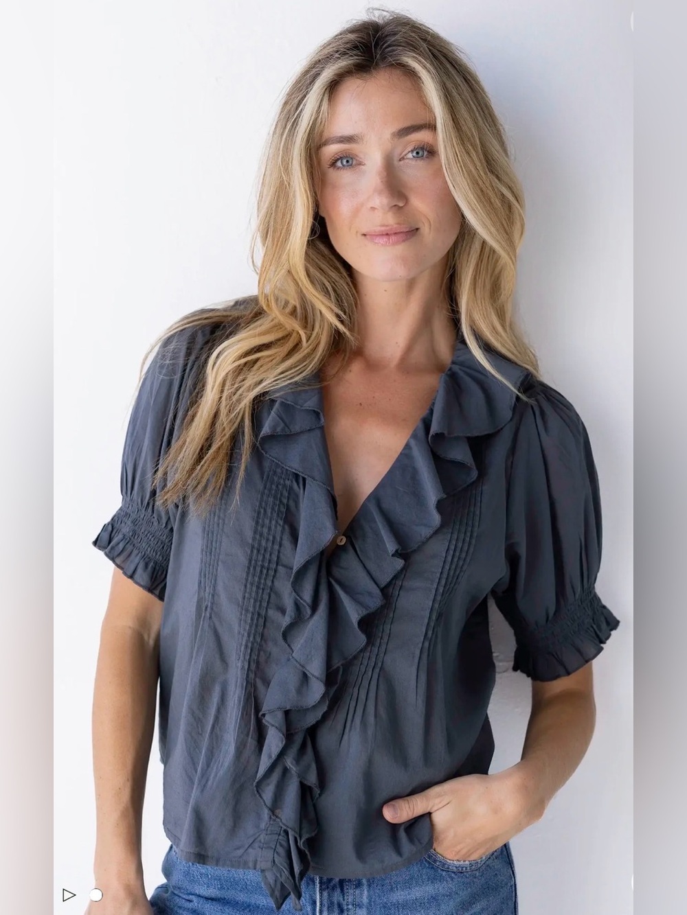 Natural life My Favorite Cotton Top women’s size small charcoal grey 100% cotton